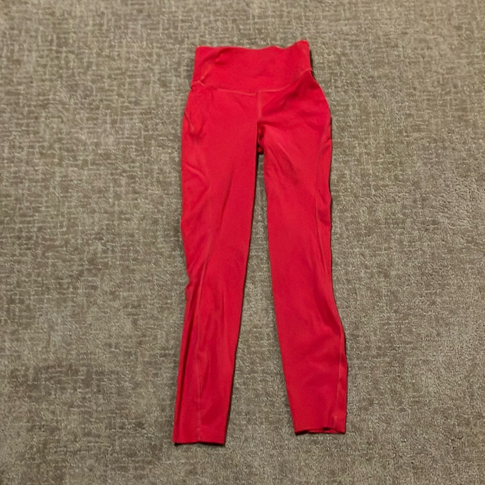 Red Lululemon Leggings